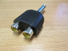 1/4 Inch Ts Male To Dual 3.5 MM Ts Female Y Splitter SA178 Brand New 2415