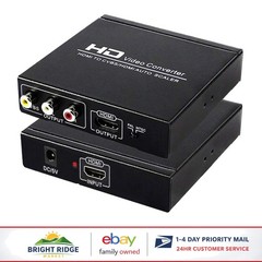 High Resolution HDMI to RCA Converter, Supports 4K Input and 1080P Output