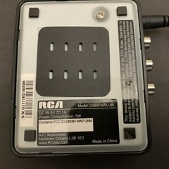 RCA Wi-Fi Streaming Media Player With 1080 HDMI Output Model DSB876WU-BK