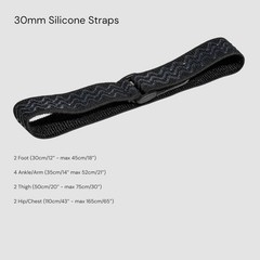 10 SlimeVR Compatible Silicone Backed 30mm Straps