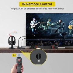 Digital Audio Switcher Splitter – 3 in 2 Out 3 Port Spdif Toslink Optical Swi…
