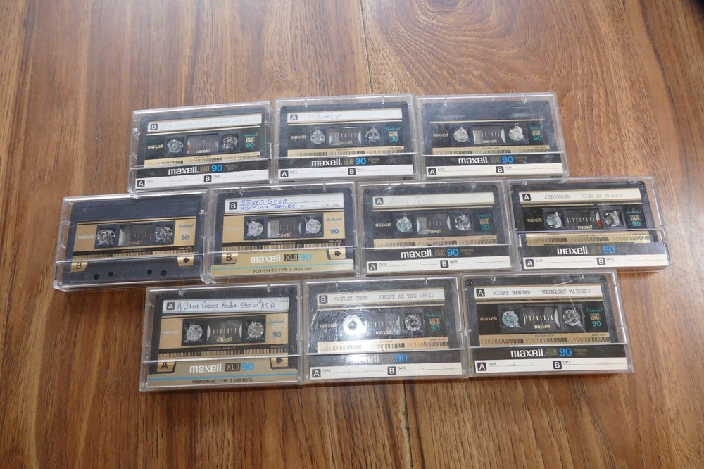 Lot of 10 Maxell High Bias Cassettes 90 Epilaxial – Used