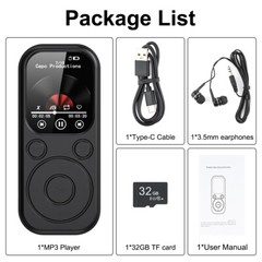 Support 128GB MP4/MP3 Bluetooth Lossless Music Player FM Radio Recorder Sport US