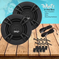 Pyle 3-Way Universal Car Stereo Speakers-240W 5.25″ Triaxial Loud Pro Audio Car