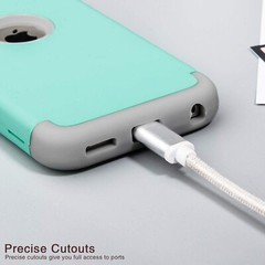 For iPod Touch 6th & 7th Gen – Hard & Soft Hybrid Shockproof Armor Case Cover