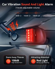Car Anti-Theft Vibration Alarm 108dB Wireless Remote Vehicle Security System