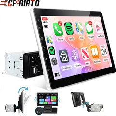 10.1” Single 1 Din Touch Rotatable Scree Car Stereo Radio Apple/Android Carplay