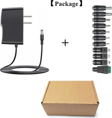 5V 1A AC Adapter DC5V Power Supply Cord with 11 Plug Tips AC to DC 5Volt 1A 500M