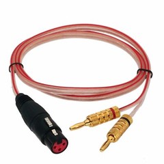XLR Female 3-pin to Deluxe 4mm Banana Plug Audio Cable Speaker Amplifier 1~20FT