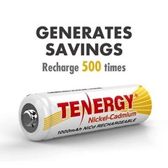 12PCS Tenergy AA 1000mAh NiCd Rechargeable Batteries Cells AA for Solar Light