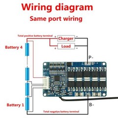 4S 25A 12.8V With Balance LiFePo4 Battery BMS Protection PCB Board Equalizer AEU