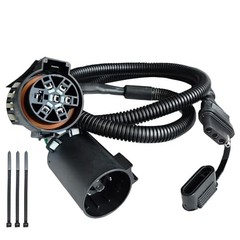 7 Pin to 4 Pin Trailer Wiring Harness Standard 7 Way Plug Socket for Tailgate