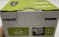 VTECH CS6114-11 DECT6.0 Cordless Phone with Caller ID/Call Waiting (Black) ~ New