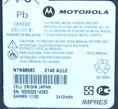 Motorola Impres NTN9858C for MT1500, PR1500, XTS1500, XTS2500 30-DAY GUARANTEE