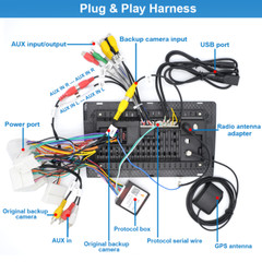 For Toyota Car Stereo Radio Power Harness ISO Adapter Support OEM JBL AMP 2024