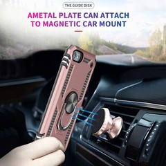 For iPod Touch 5th 6th & 7th Gen -Hard Hybrid Magnetic Ring Kickstand Armor Case