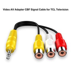 Video AV Component Adapter Cable Replacement 3 RCA to Input 23CM/9in