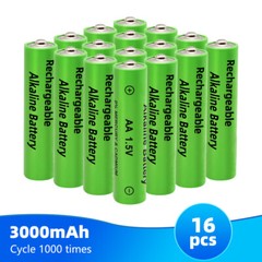 AA/AAA 3000mAh 1.5V Rechargeable Alkaline Batteries Multipurpose Battery/Charger