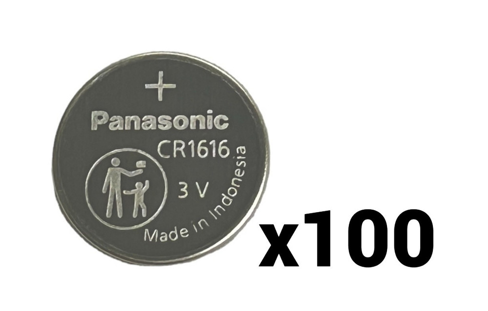 100 HUNDRED PANASONIC CR1616 BULK CR 1616 3V LITHIUM COIN CELL BATTERY EXP 2035
