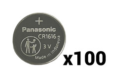 100 HUNDRED PANASONIC CR1616 BULK CR 1616 3V LITHIUM COIN CELL BATTERY EXP 2035