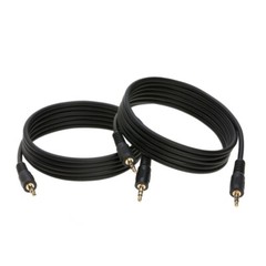 2 Pack of 6FT AUX 3.5mm Cable Male to Male Auxiliary Audio Car Headphone iPhone