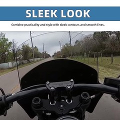 Motorcycle Fairing Windshield Kit, 5.75″ Headlight Fairings 48-58mm 15 Inch