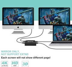 Plug and Play 4K HDMI Splitter 1 in 2 Out – Effortless Dual Screen Experience