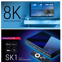 TV Box 8K UHD Amlogic S928X Android 11 8GB 128GB WiFi6 SK1 Navy S928X-K