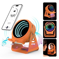RGB Wireless Induction Speaker 5 in 1 Bluetooth Speaker Phone Stand USB Charger