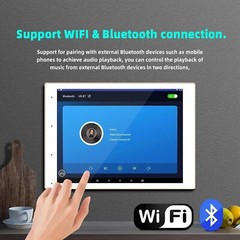 8″Touch Screen WI-FI Audio Amplifier, Home Theater Digital Stereo Wall Amplifier