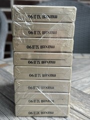 Maxell XLII 90 High Bias II Audio Cassette Tape 8 Pack, Sealed