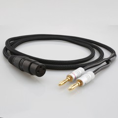XLR Female Male 3pin to 4mm Banana Male Audio Video Cable DAC Speaker Amplifier