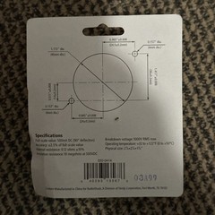 NOS Radio Shack 500mA DC Meter Tester Panel-Mount