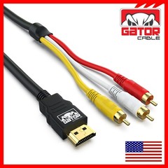 HDMI To 3 RCA Video Audio AV Component Converter Adapter HD Cable 1080P HDTV 5FT