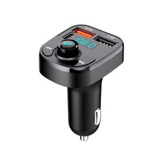 Bluetooth 5.0 Car Wireless FM Transmitter Adapter 2USB PD Charger AUX Hands-Free