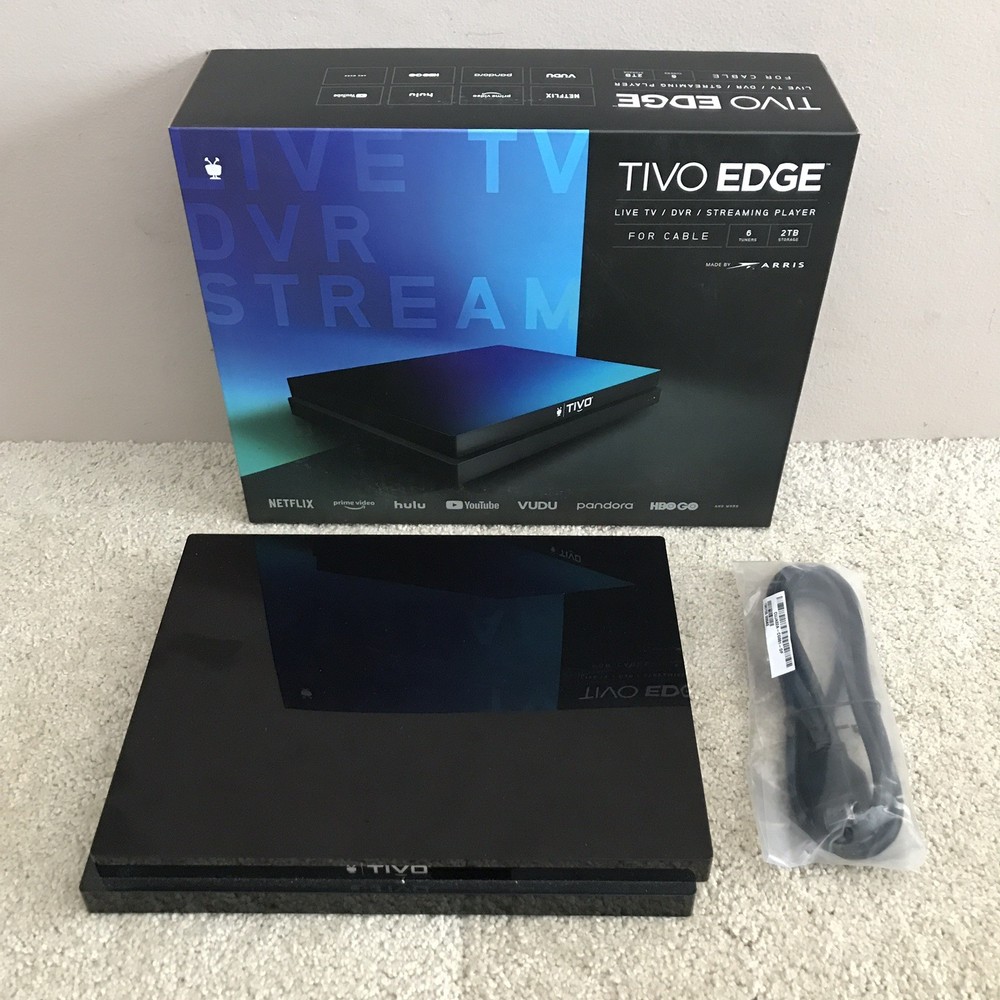 TiVo – EDGE For Cable 6 Tuners 2TB DVR & Streaming Player – For Parts/ Repair