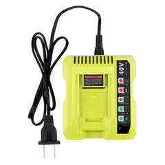 Fast Charger Compatible with Ryobi Leaf Blower 40V Battery OP4060 OP4075 OP4080