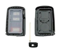 Key Fob Shell Case Replacement Fits for Toyota Tacoma Tundra RAV4 3 Buttons