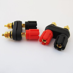 4x Gold Plated 5-way Dual Binding Post Audio Amplifier Terminal 4mm Banana Jack