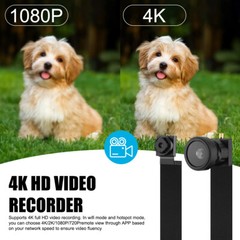 For Home/Office 4K Mini Security Camera Motion Detection DIY Mount WiFi Alerts