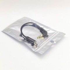 15cm 90 degree 3.5mm Male to Female Stereo Audio Cable Audio Cord Extension Gold