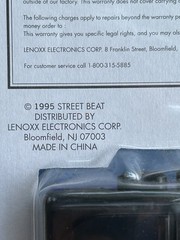 Vintage 90s Street Beat 8940 Stereo Cassette Player w/ Headphones Walkman SEALED