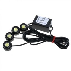 4 in 1 12V Car Motorcycle Eagle Eye LED Flash Strobe Lights Warning Lamp &Remote