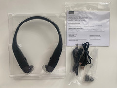Insignia Noise-Reduction Wireless Bluetooth Behind-the-Neck Headphones – Black