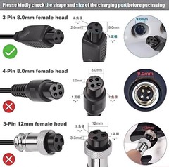 Charger for Jetson Impact 3-Pin 25.2V AC Power Adapter