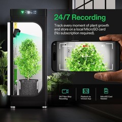 VIVOSUN GrowCam C4 2K QHD WiFi Smart Camera for Grow Tent & VGrow Smart Grow Box