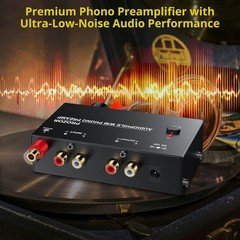 Turntable Preamp with 63dB Gain and Durable Metal Construction for Perfect Sound