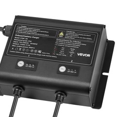VEVOR 2-Bank 5A 12V Smart Marine Battery Charger Onboard IP68 Waterproof Boat RV