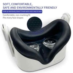 Facial Interface and Face Cushion for Meta Oculus Quest 2 Foam Replacement