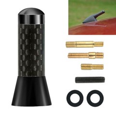 Universal inches Car Antenna Auto Aluminum Alloy aerial Carbon Fiber Radio FM US